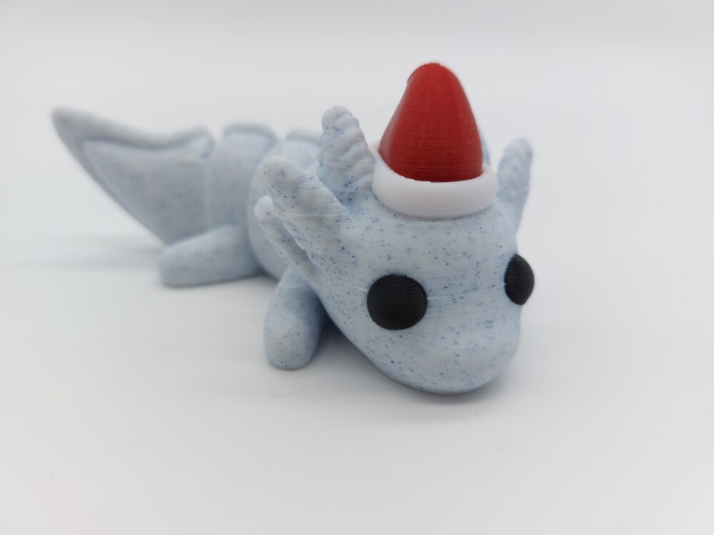 Zhou, der weihnachtliche Baby-Axolotl – Bild 2